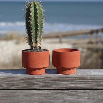 Concrete Pot - Red Rock