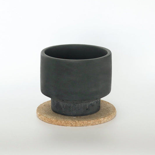 Concrete Pot - Charcoal Black - Cape Fear Cactus